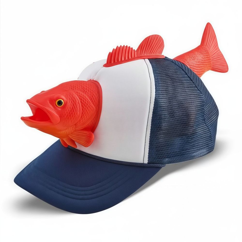 Trucker Cap Mesh - Funny 3D Fish Animal Trucker Hat