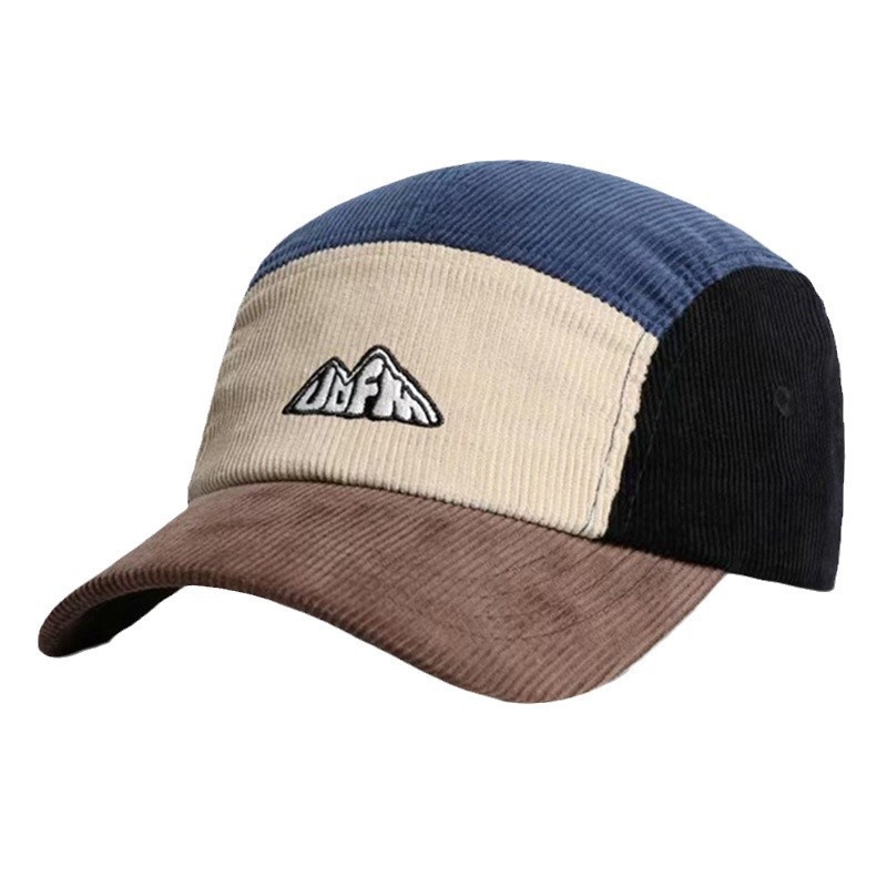 Corduroy Cap 5 Panel - Men's Women's Visor Hat 5 Panels