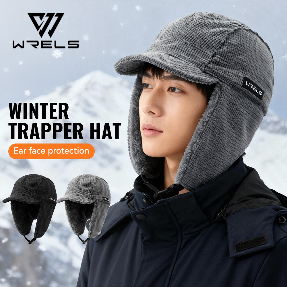 Trapper Hat Ear Flap - WRELS Winter Trapper Hat Windproof Warm