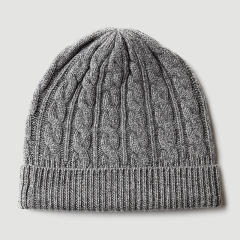 100% Pure Cashmere Knit Beanie - Beanie Cuffed Knit review and price