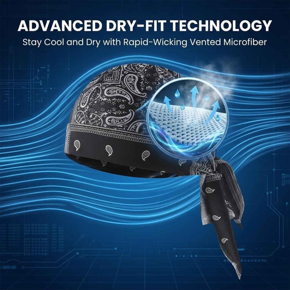 1-5pcs Cooling Skull Cap Helme - Skull Cap Helmet Liner review and price