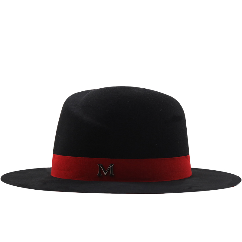 New Outer Black Inner red Wool - Fedora Hat Wool review and price