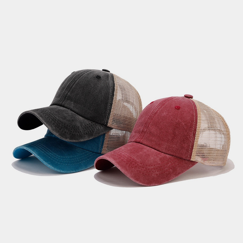 Vintage Washed Denim Mesh Back - Trucker Cap Mesh review and price