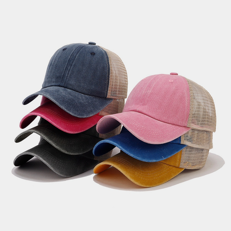 Vintage Washed Denim Mesh Back - Trucker Cap Mesh review and price