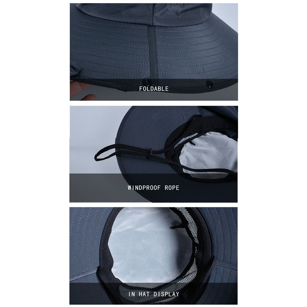 Simple Cloth Men Sun Hat Neck  - Bucket Hat Cotton review and price