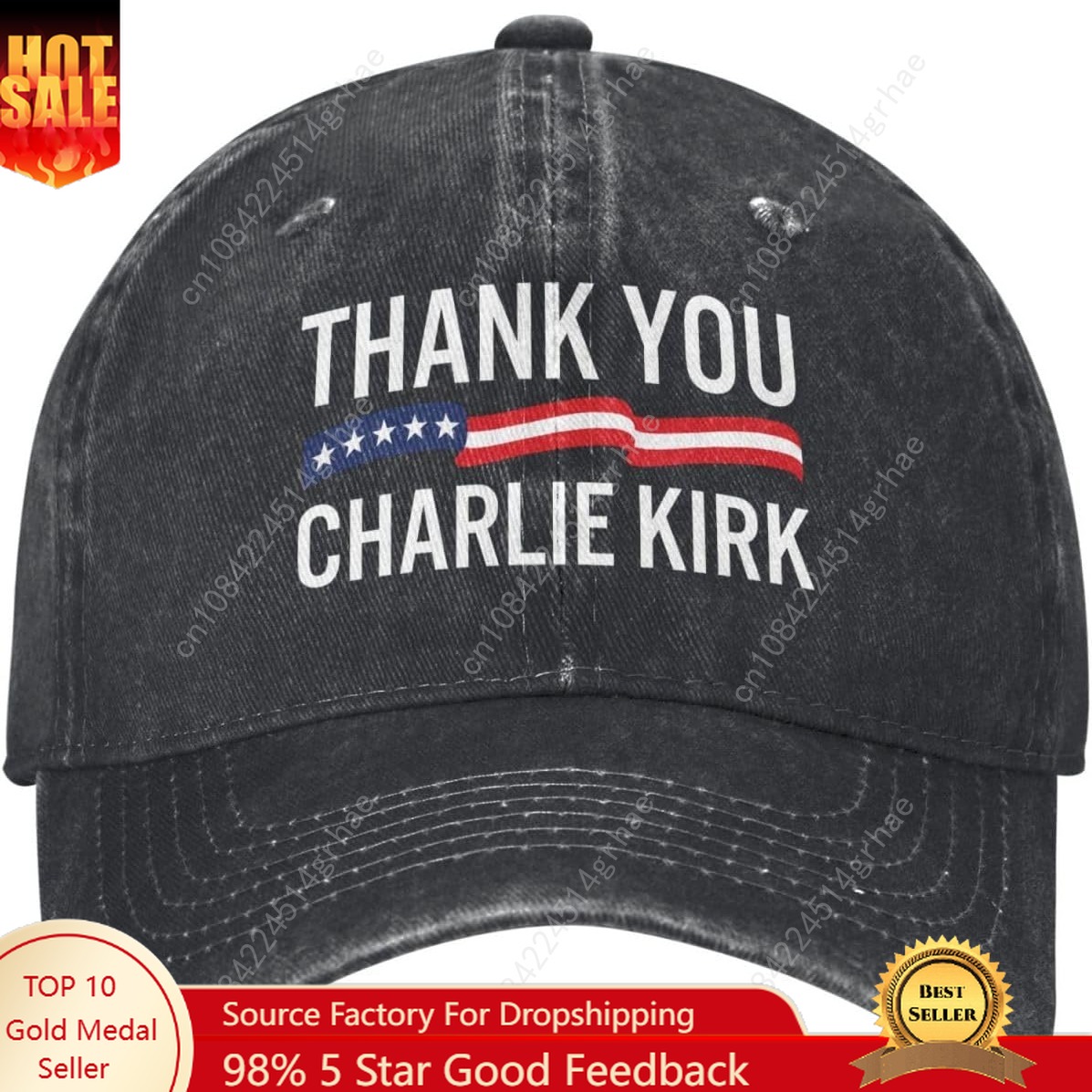 Trewrdt Thank You Charlie Kirk - Dad Hat Cotton review and price