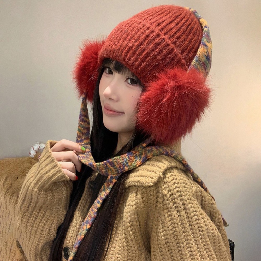Retro Knit Ear Flap Beanie Cuf - Beanie Cuffed Knit review and price