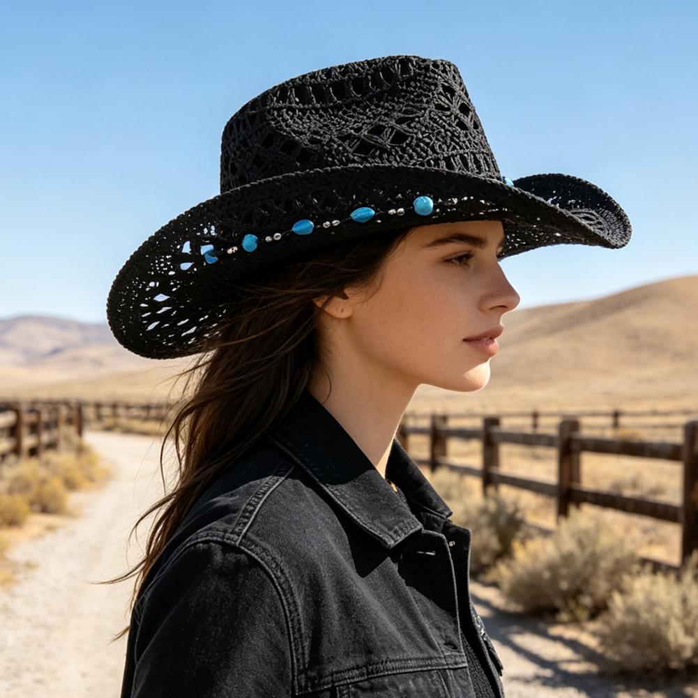 Wide Brim Cowboy Hat Western S - Cowboy Hat Straw review and price