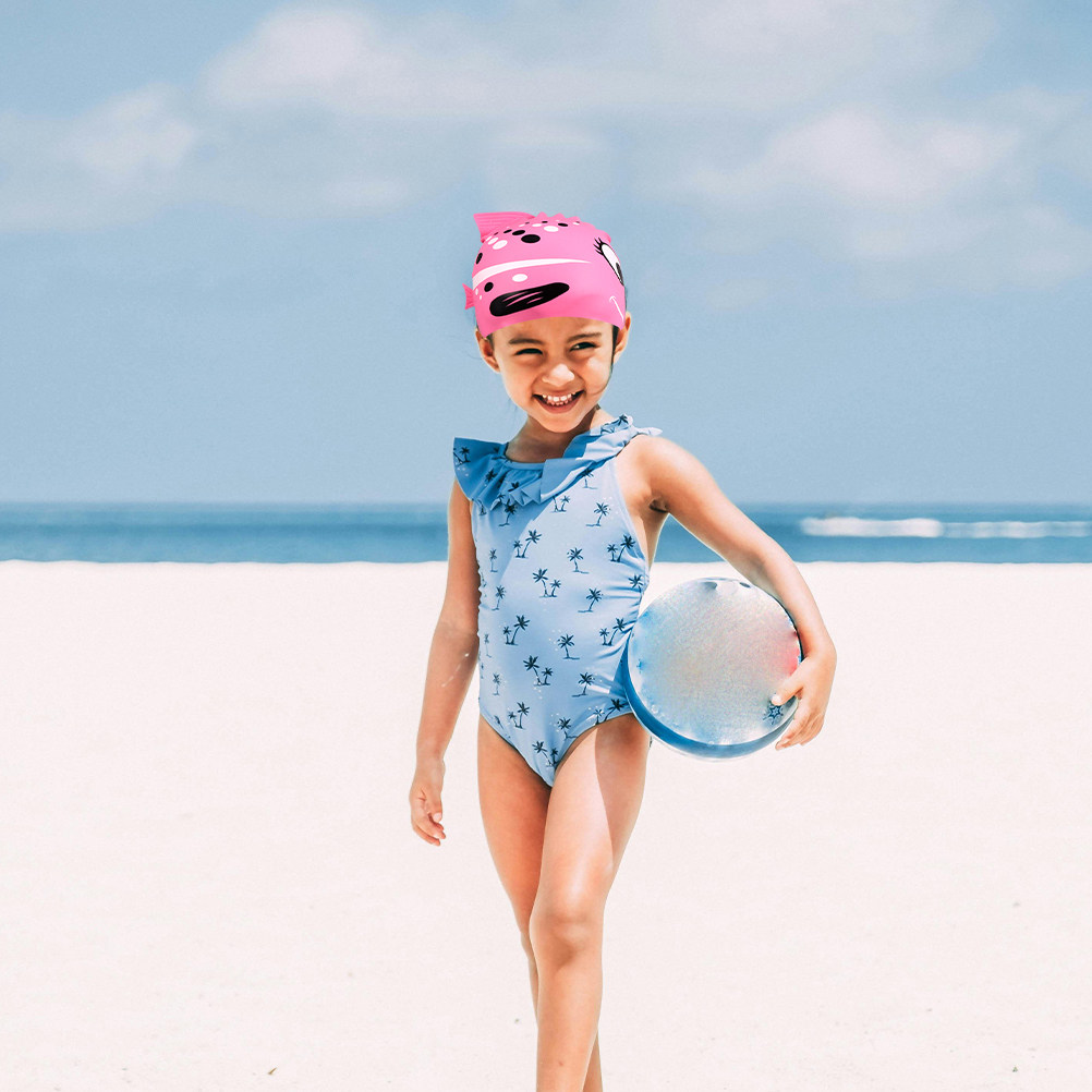 2Pcs Childrens Silicone Swim C - Swim Hat Silicone review and price