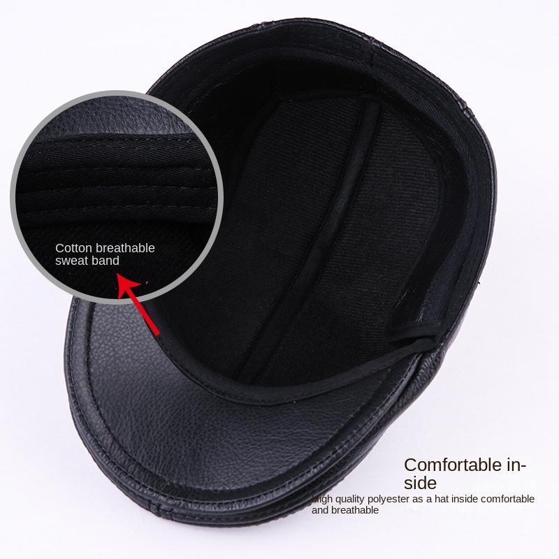 Genuine Cowhide Leather Men Be - Baseball Cap Structured review and price