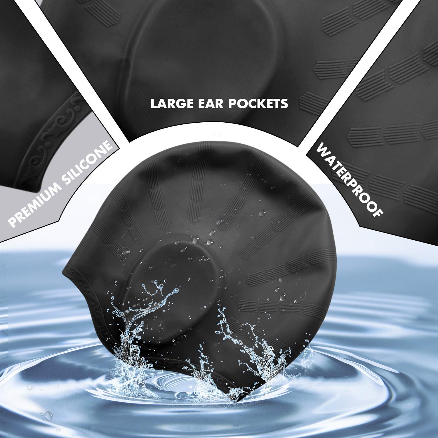 Adults High Elastic Swimming C - Swim Hat Silicone review and price