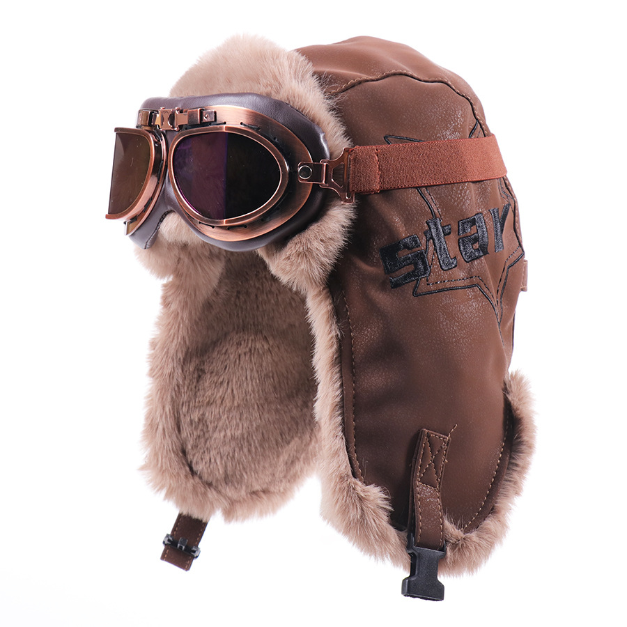 Men Women Vintage Harley Pilot - Trapper Hat Ear Flap review and price