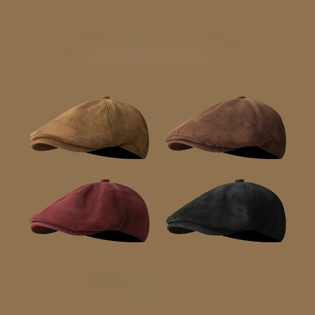 Vintage Suede Newsboy Cap Men  - Newsboy Cap Ivy review and price