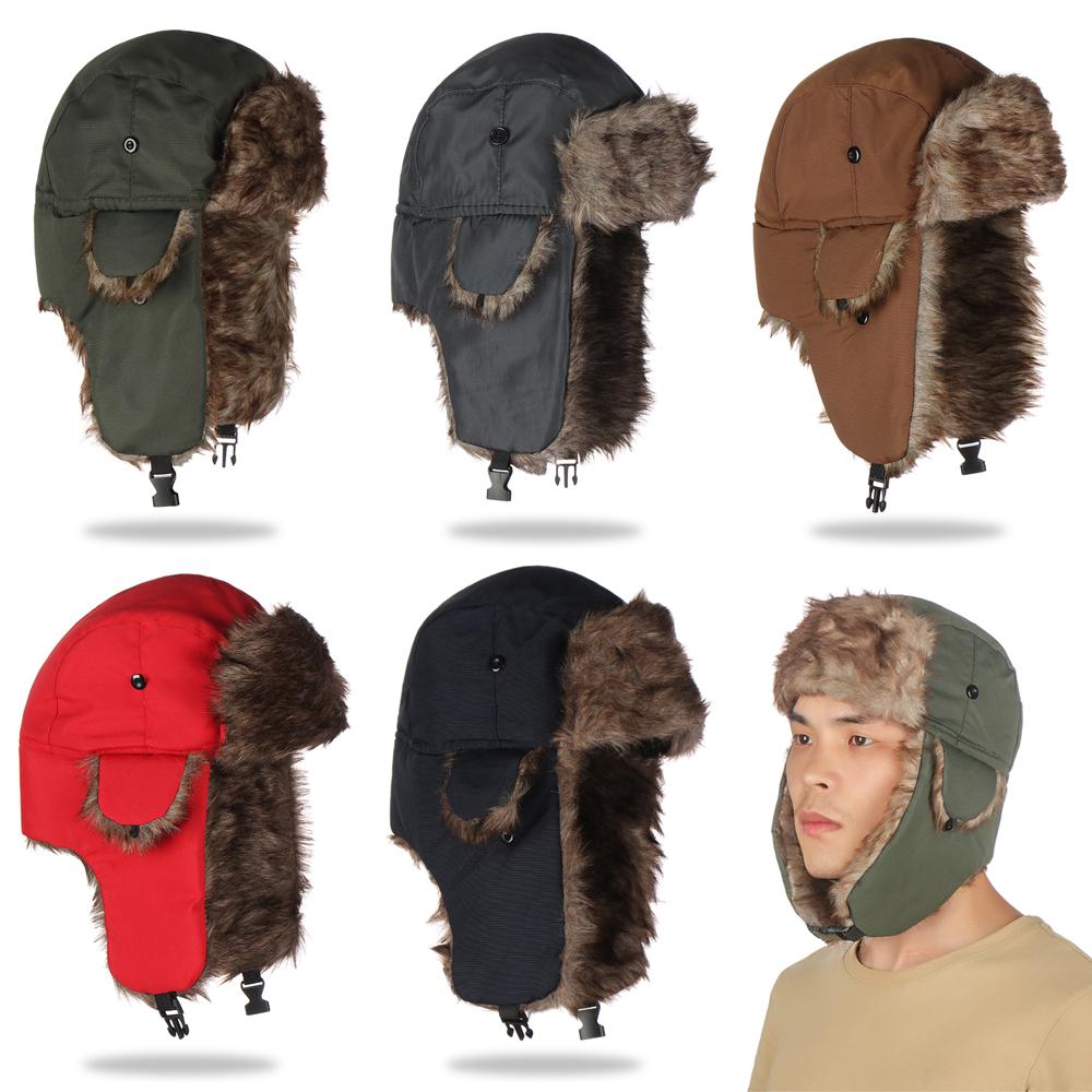 Warm Winter Fur Earflap Ski Ha - Trapper Hat Ear Flap review and price