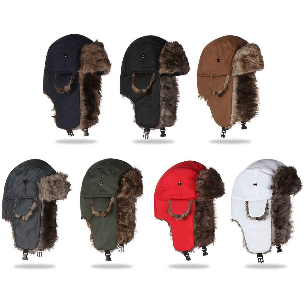 Warm Winter Fur Earflap Ski Ha - Trapper Hat Ear Flap review and price