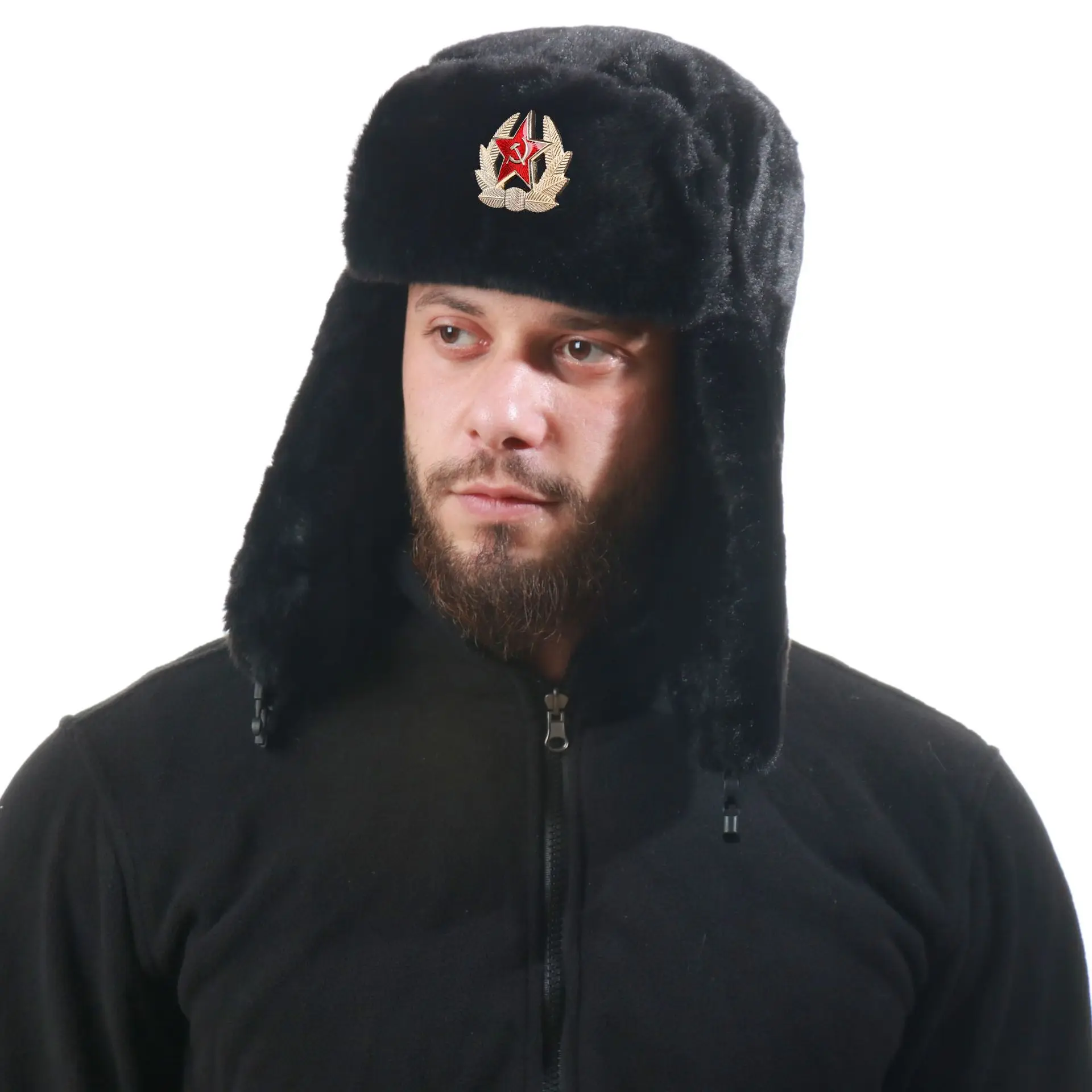 Soviet Badge Ushanka Men&Women - Trapper Hat Ear Flap review and price