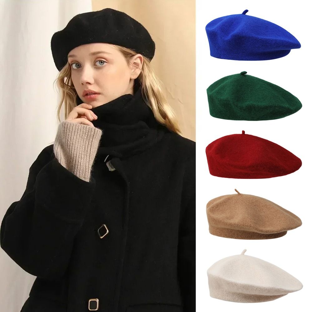 Fashion Warm Winter Wool Beret - Beret French Wool review and price