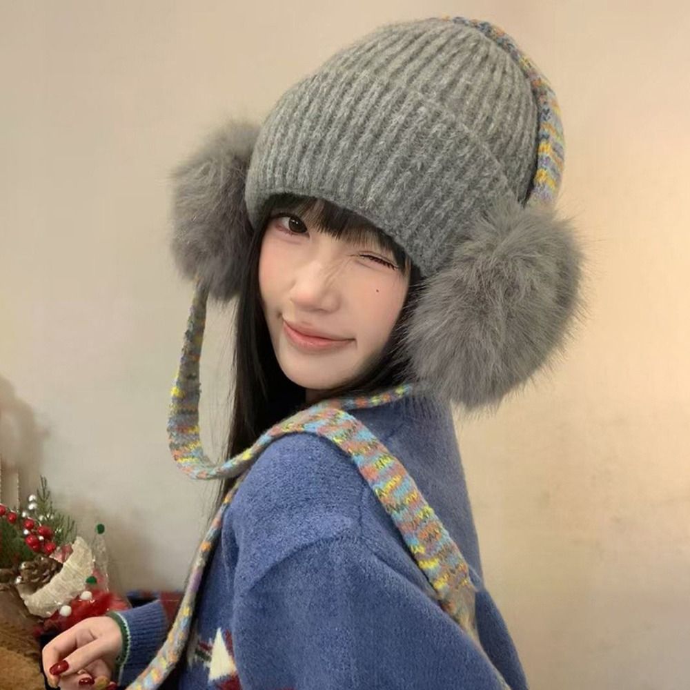 Retro Knit Ear Flap Beanie Cuf - Beanie Cuffed Knit review and price