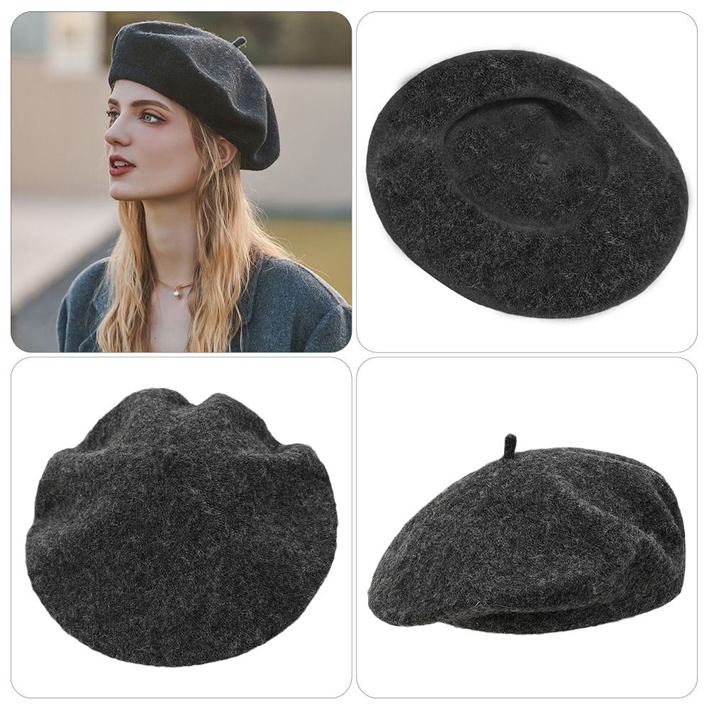 Autumn Winter Warm Wool Berets - Beret French Wool review and price