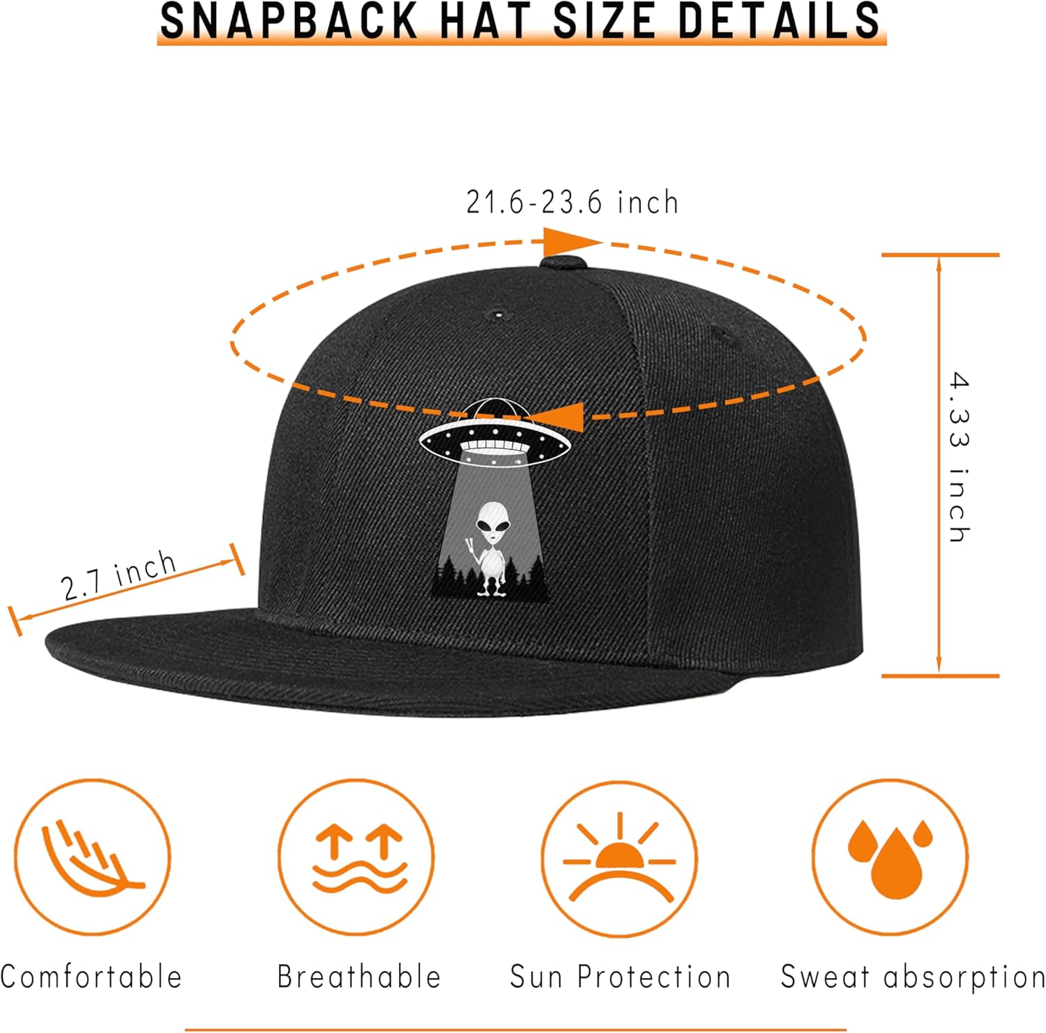 Ufo Aliens Snapback Hats for M - Snapback Hat Flat review and price