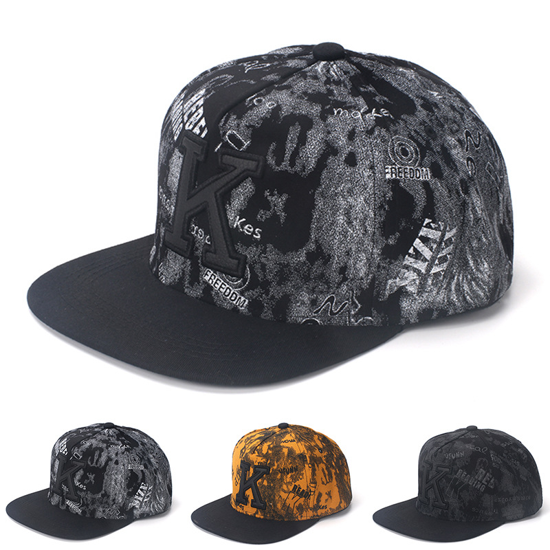 K Letter Hip Hop Baseball Caps - Snapback Hat Flat review and price